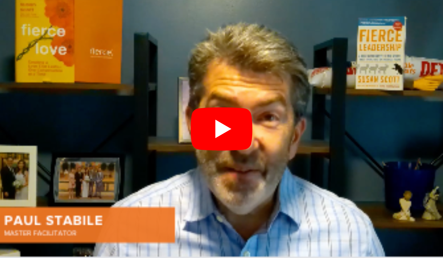 video conversation of fierce approach to giving feedback