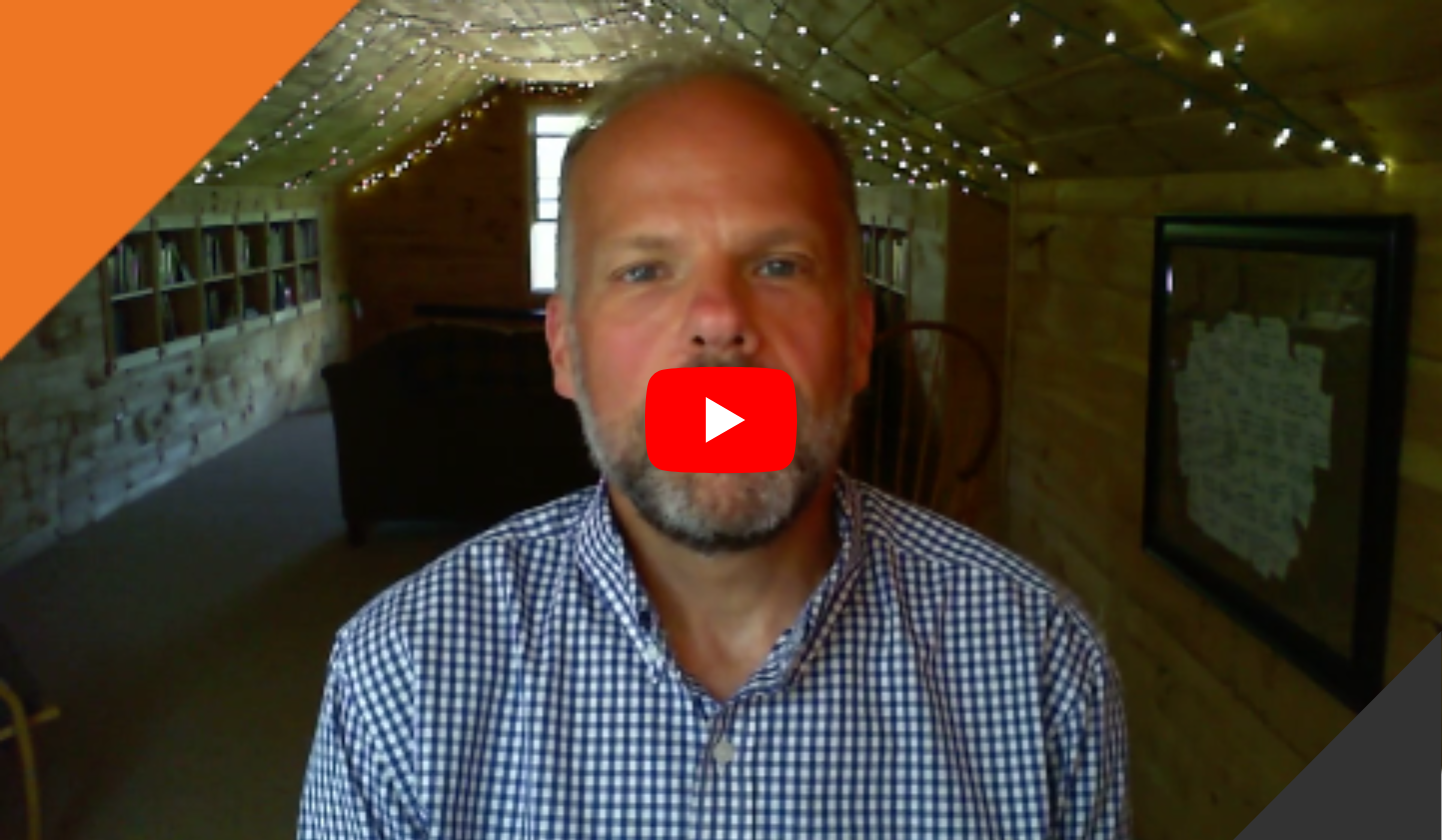 video recording and image of Joe Parent discussing how to tackle stress the fierce way