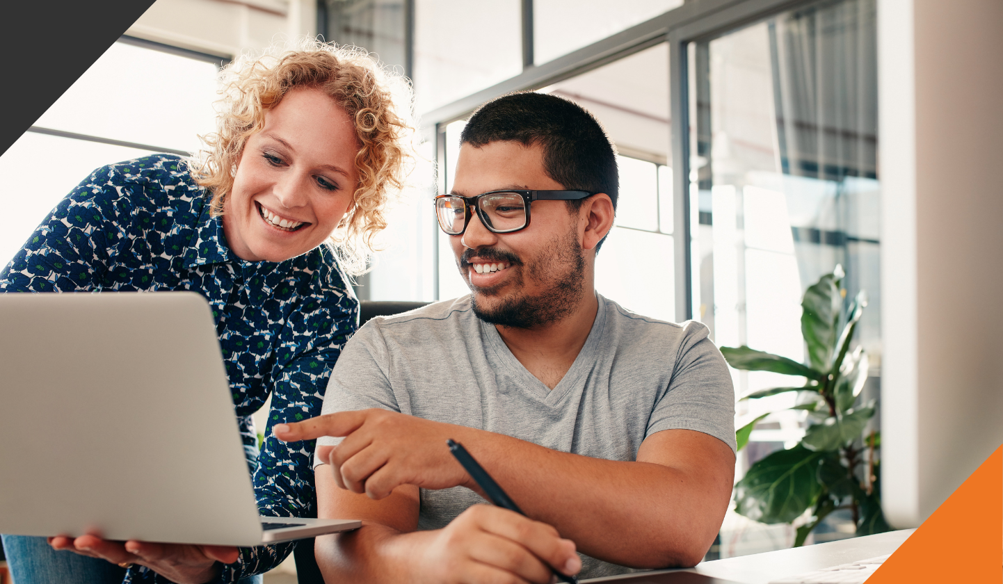 two coworkers facing change and demonstrating using stress to your advantage